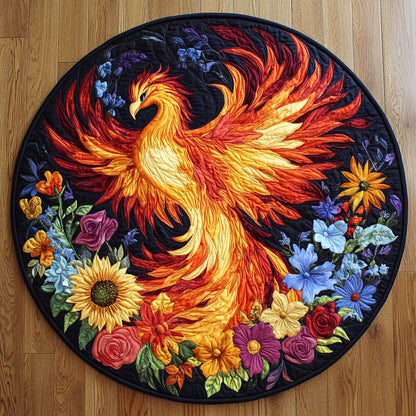 Floral Phoenix CW3004058CL Quilted Round Mat