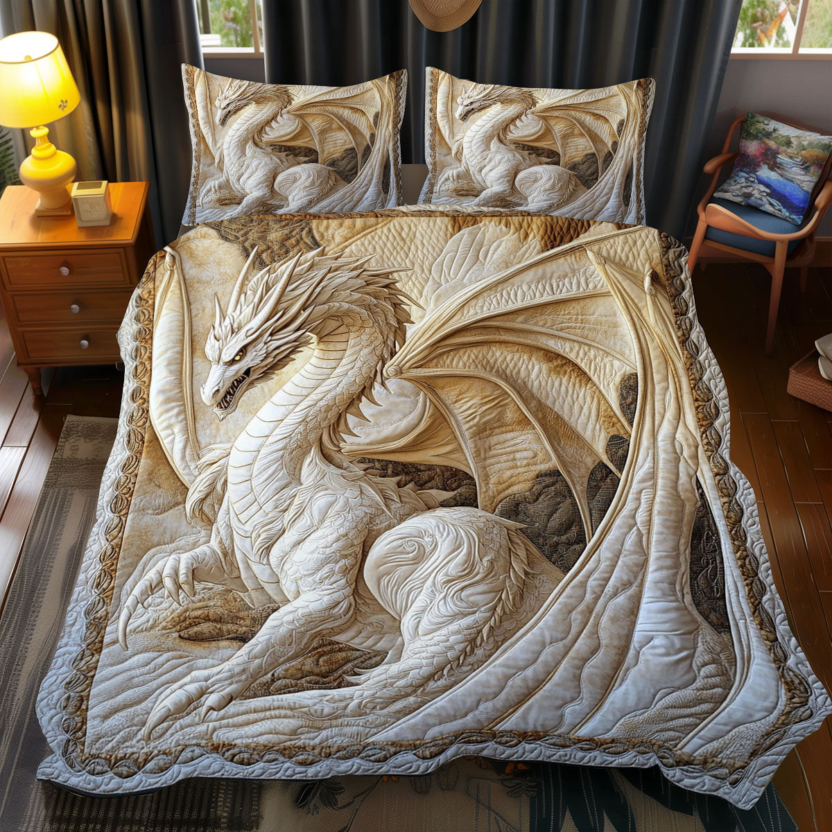 Celestial Legend Dragon WJ1712041CL Duvet Cover Set