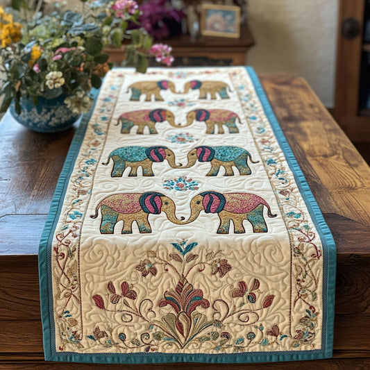 Elegant Floral CP0705016CL Quilted Table Runner