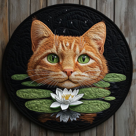 Orange Cat CP1205006CL Quilted Round Mat