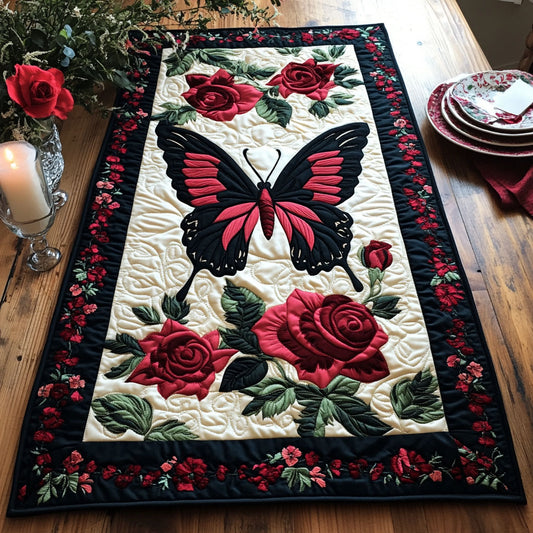 Magic Butterfly CW1406018CL Quilted Table Runner