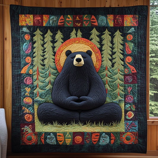 Meditation Black Bear CP0506044CL Quilt