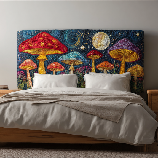 Mushroom Garden XR2412026CL Quilted Headboard Slipcover
