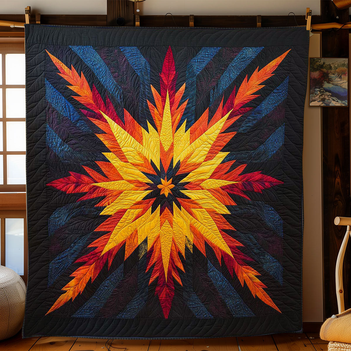 Bold Native Pattern Star WN1604008CL Quilt