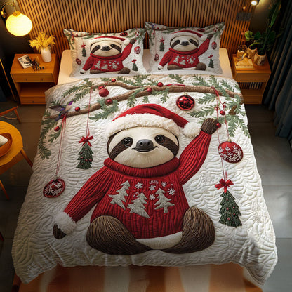 Santa Sloth Cozy WN1612058CL Duvet Cover Set