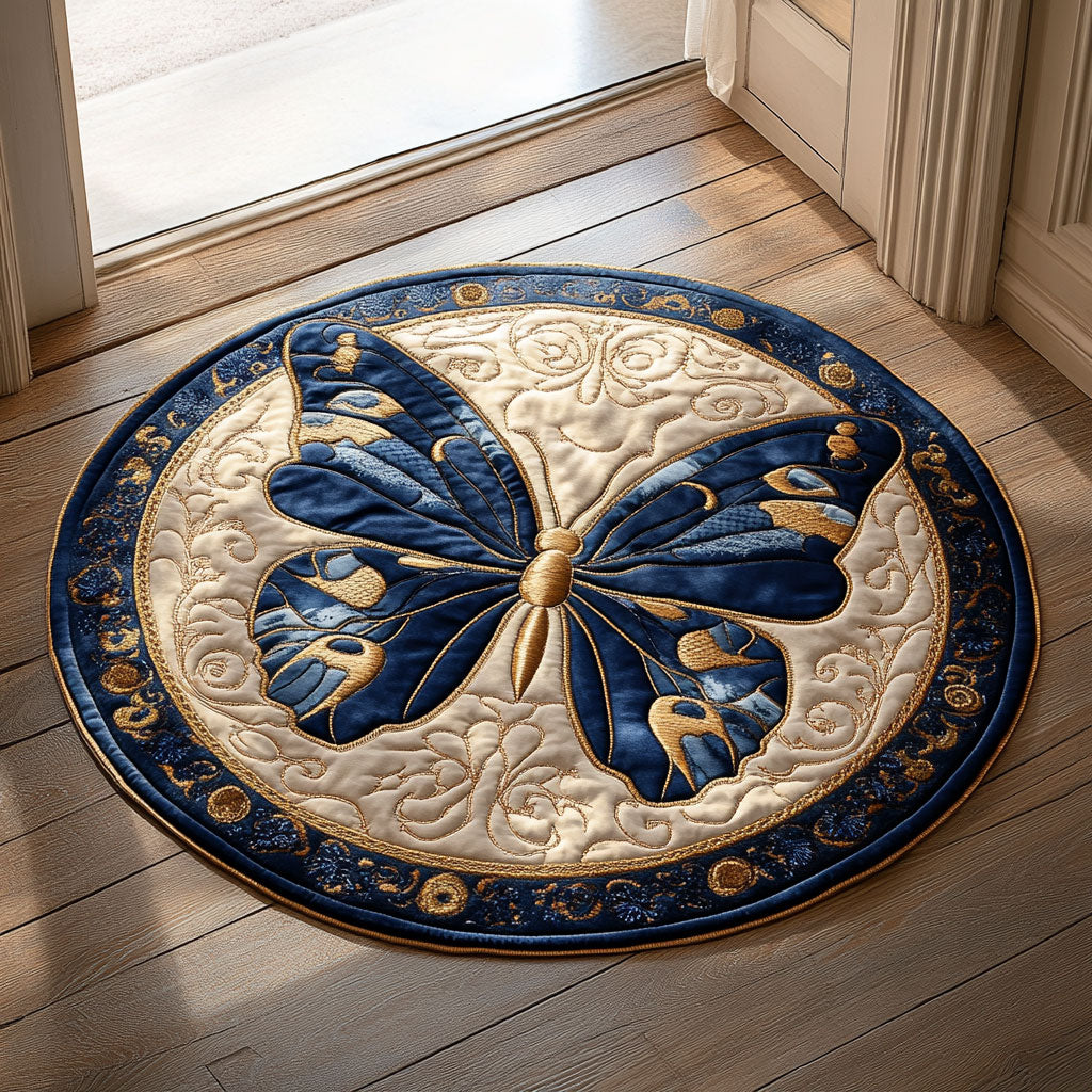 Blue Velvet Flight CP1406005CL Quilted Round Mat