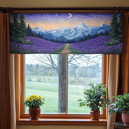 Lavender Field WX1705013CL Quilted Valance
