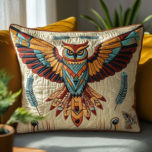 Tribal Owl CW0707050CL Quilt Pillow Case