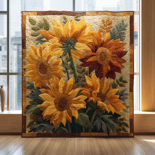 Blooming Sunflower CW1408051CL Quilt