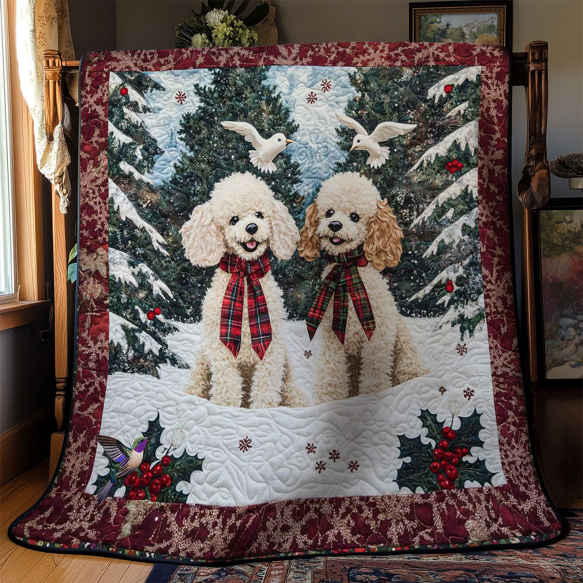 Poodle Wonderland WN1511037CL Quilt