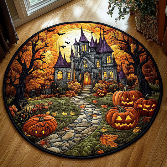 Full Moon Fright WY1808040CL Quilted Round Mat