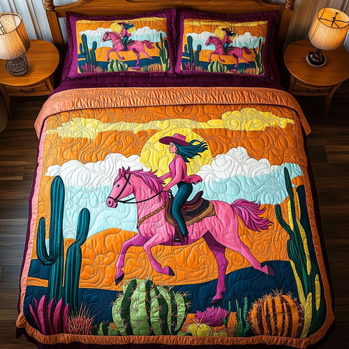 Wild Mustang Cowgirl WY2306047CL Duvet Cover Set
