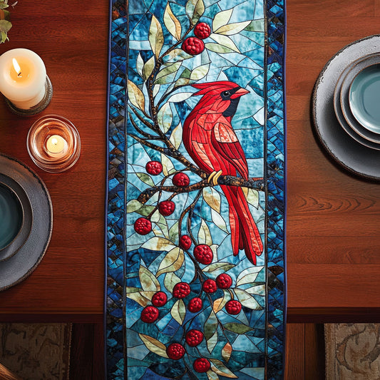 Red Cardinal CW1306038CL Quilted Table Runner