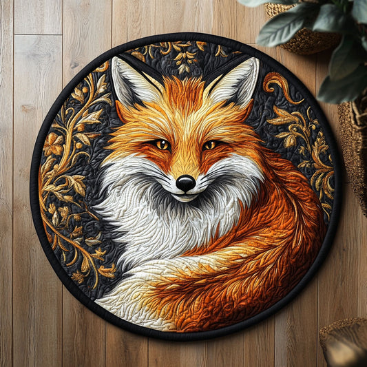 Fox Portrait WX2805019CL Quilted Round Mat