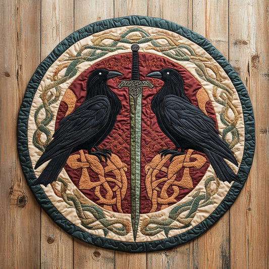 Viking Soldier WP0104001CL Quilted Round Mat