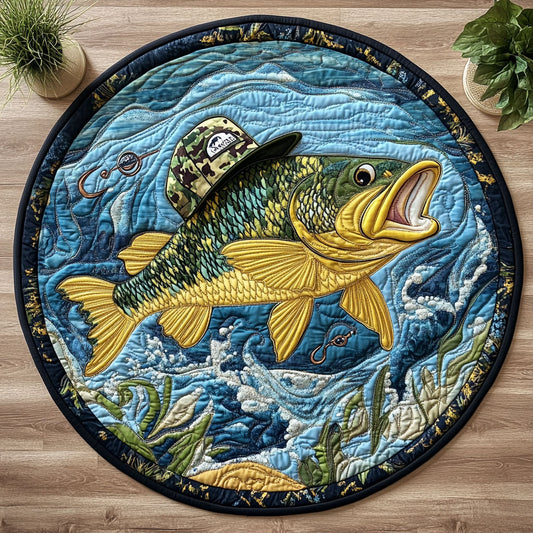 Cabin Catch CM2404016CL Quilted Round Mat