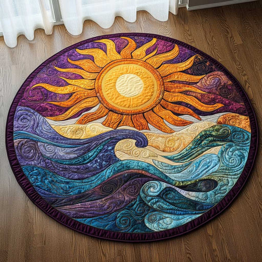 Radiant Ocean WN1903125CL Quilted Round Mat