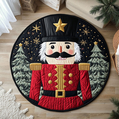 Festive Nutcracker CW2208002CL Quilted Round Mat