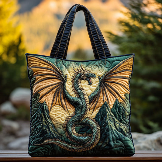Twilight Dragon WN3009065CL Quilted Tote Bag
