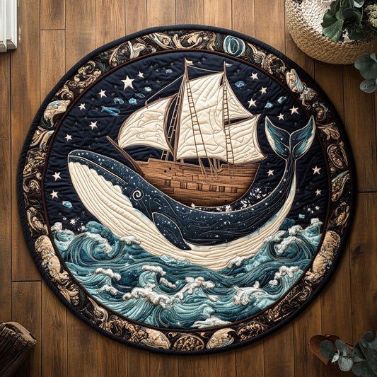 Cloudcrest Whale WN1607003CL Quilted Round Mat