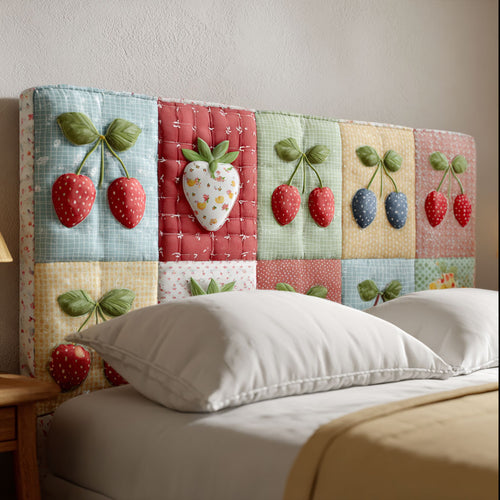 Berry Delight CP3012024CL Quilted Headboard Slipcover