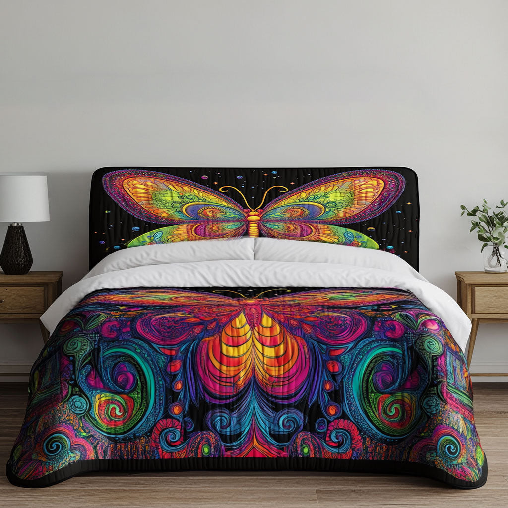 Artisan Butterfly WN1912001CL Quilted Headboard Slipcover