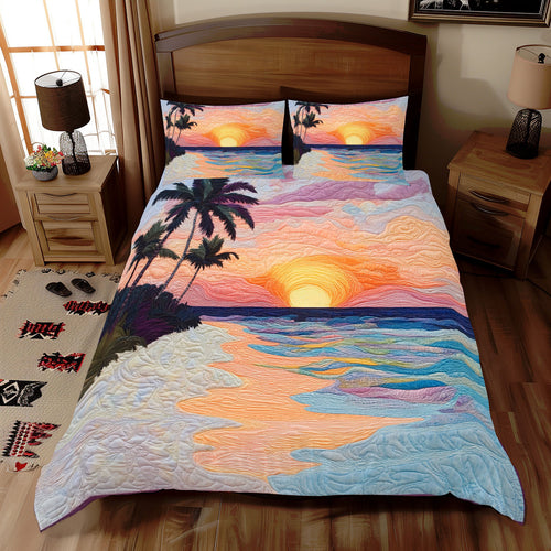 Beach Sunset WX1012031CL Duvet Cover Set