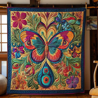 Hippie Butterfly WY2001086CL Quilt