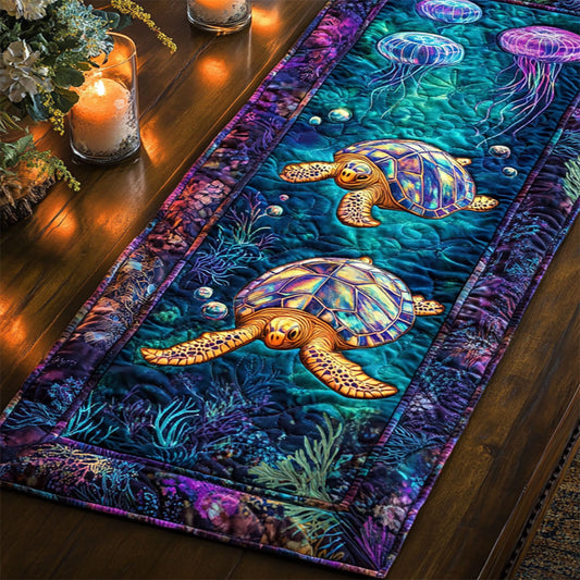 Deep Blue Comfort CM2605025CL Quilted Table Runner
