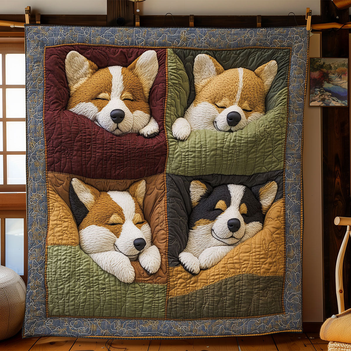 Corgi Moments CP0512120CL Quilt