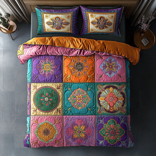 Golden Sun Bloom CW2609033CL Duvet Cover Set