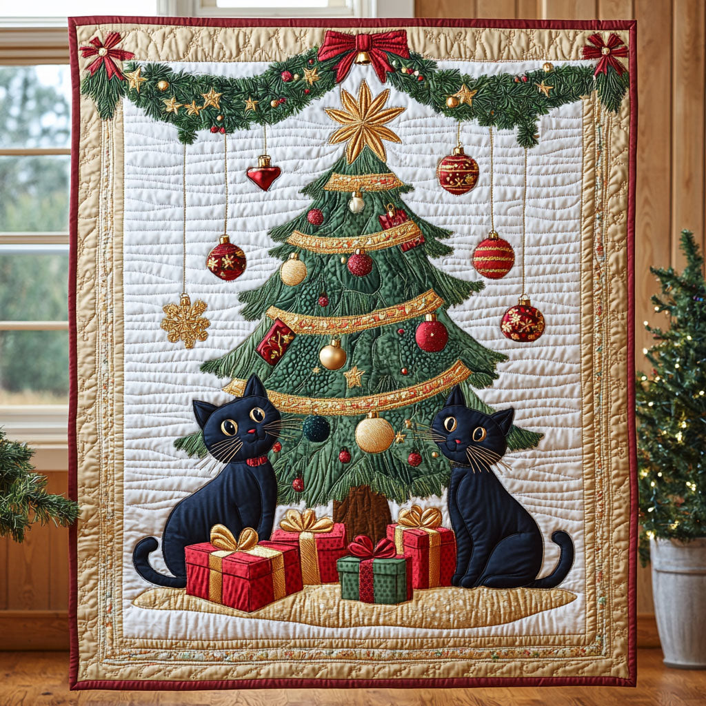 Christmas Whiskers CP0811033CL Quilt