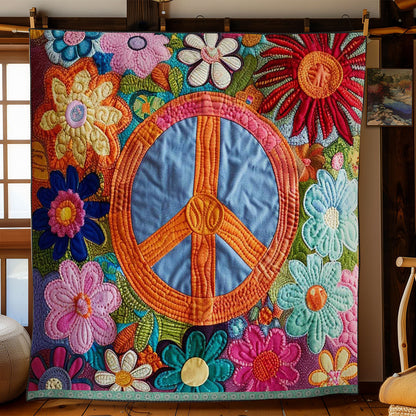 Trippy Hippie Sign WJ1909027CL Quilt