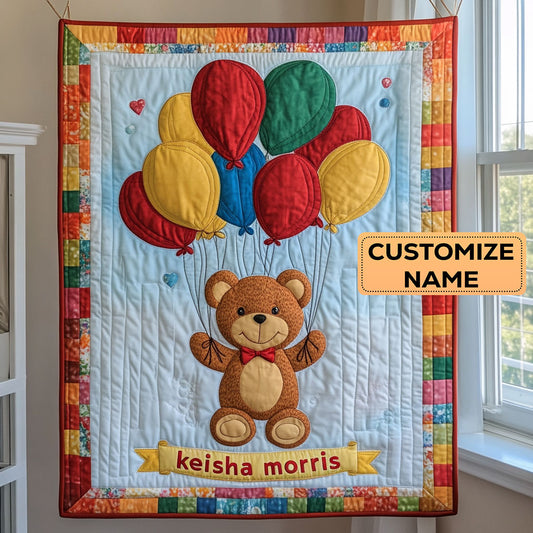 Lift Me CP1807035CL Personalized Baby Quilt