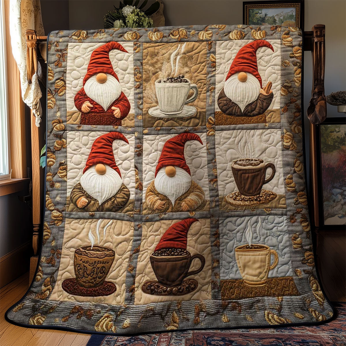 Gnome Barista Charm WN2612007CL Quilt