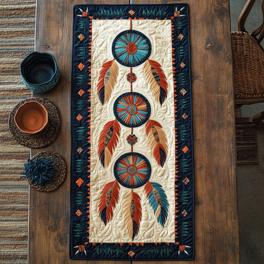 Tribal Dream Catcher CP1906032CL Quilted Table Runner