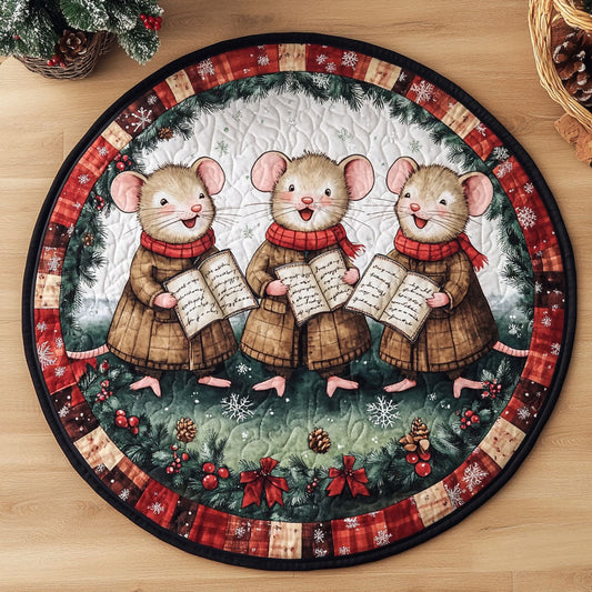 Happy Voices Mouse WN1311049CL Quilted Round Mat