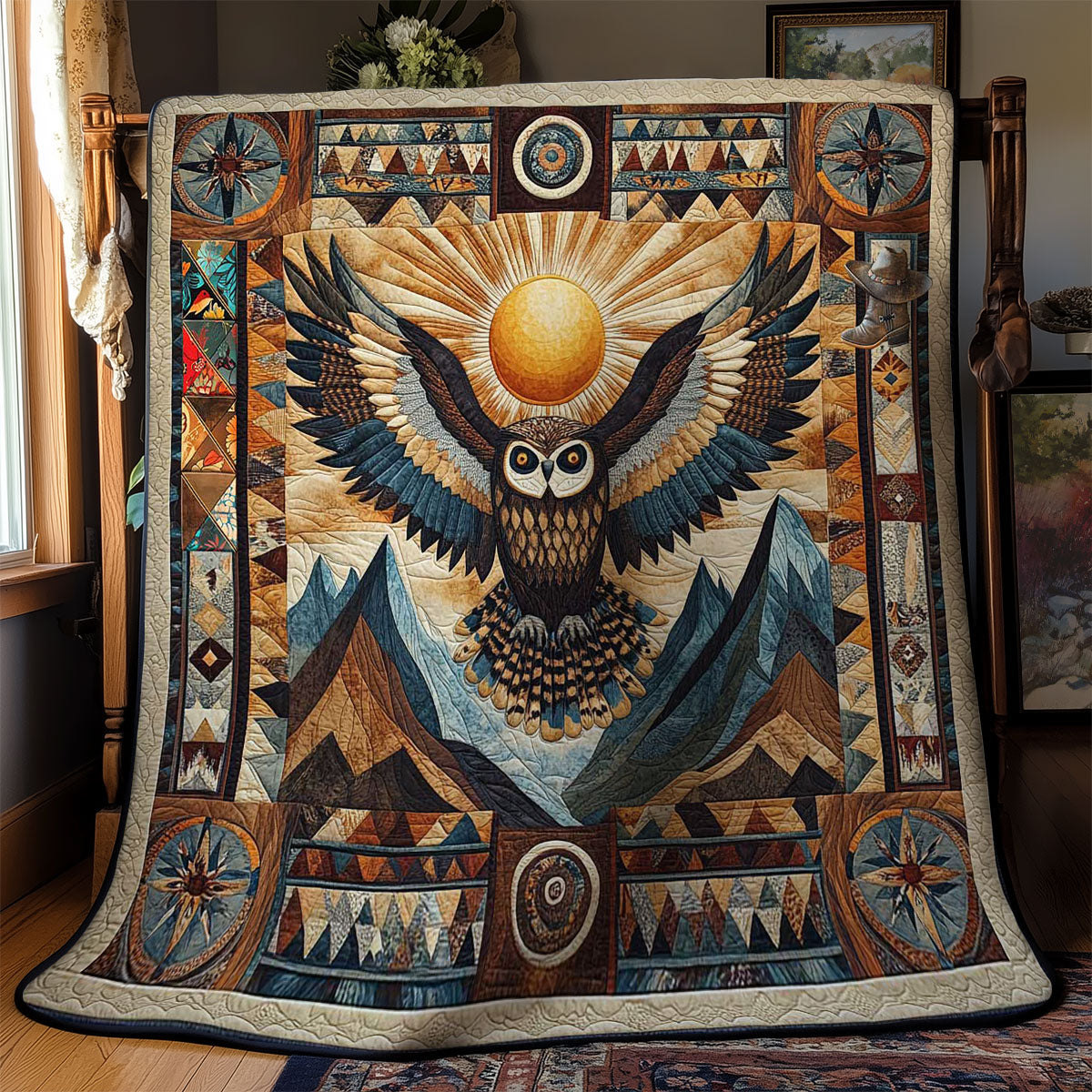 Sacred Owl WN2711003CL Quilt