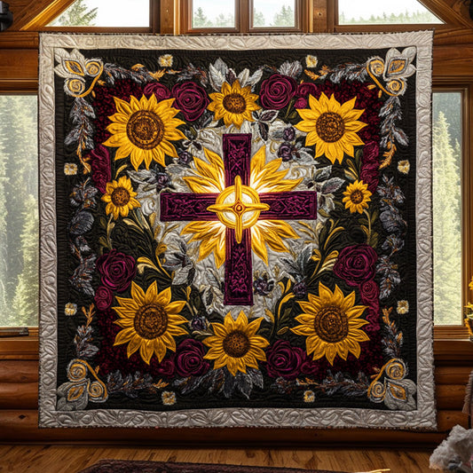 Rose Glory Cross WN2108101CL Quilt