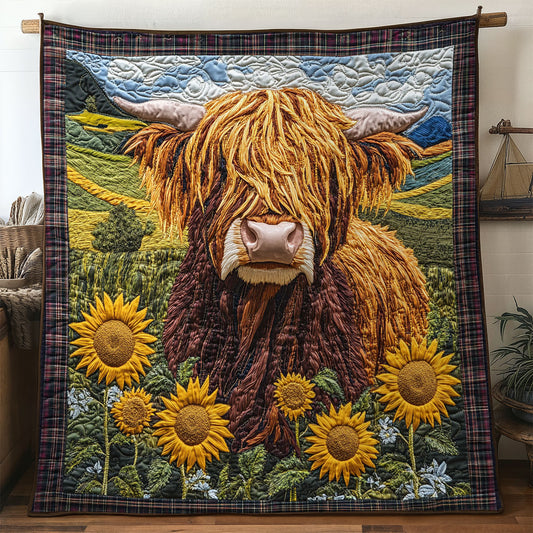 Highland Cow Bloom WN1707022CL Quilt