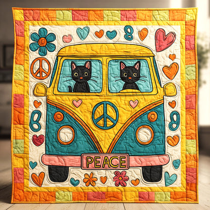 Hippie Cat Dream CW1411007CL Quilt