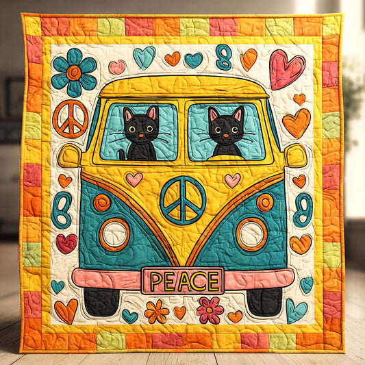 Hippie Cat Dream CW1411007CL Quilt