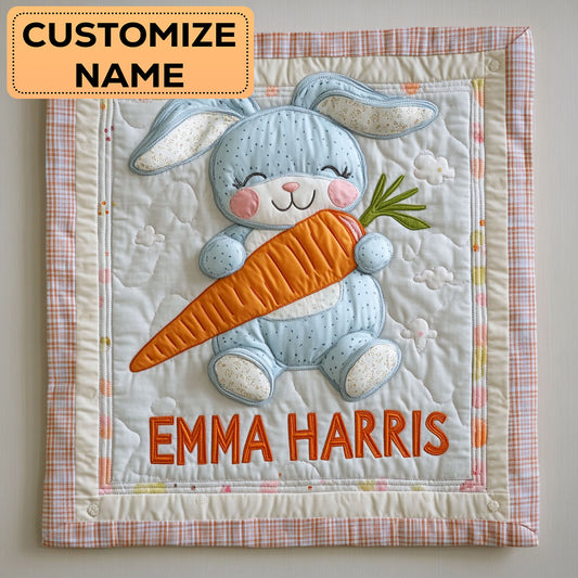 Bunny Dream CW3007023CL Personalized Baby Quilt