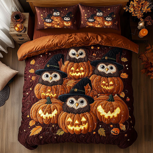 Bewitching Owl Trio WN0708006CL Duvet Cover Set