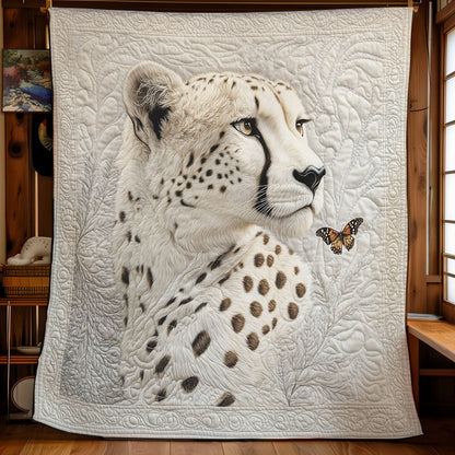 Beautiful White Cheetah WY1401025CL Quilt