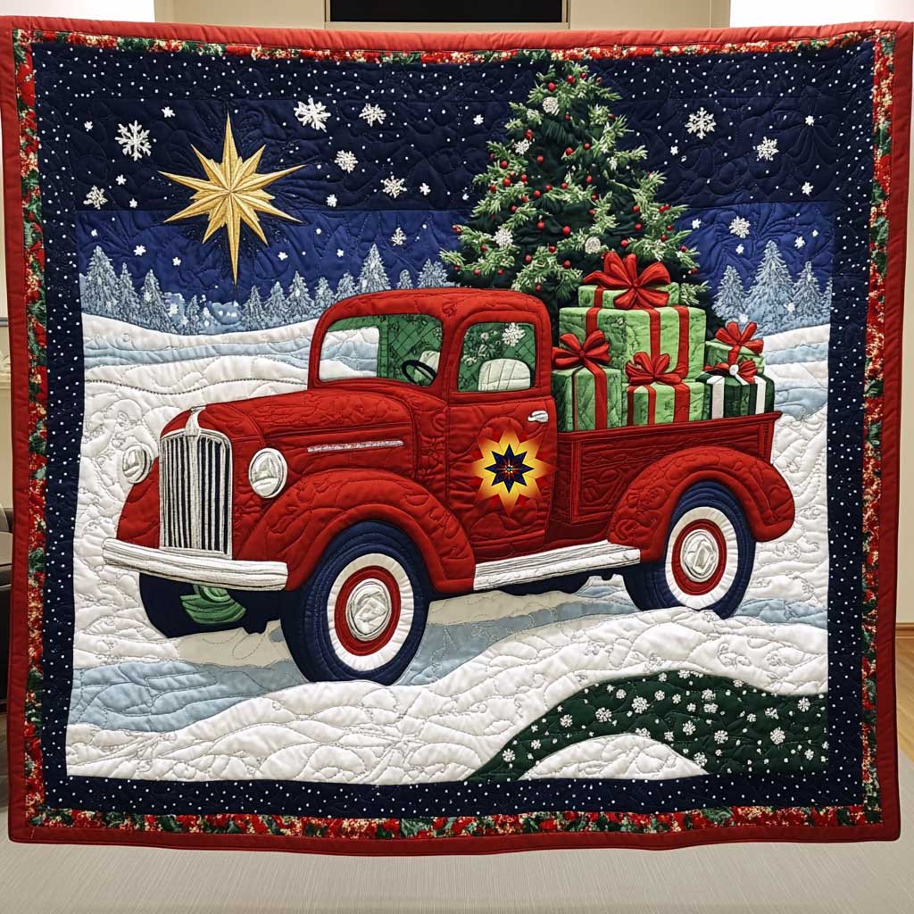 Christmas Red Truck WP0412038CL Quilt