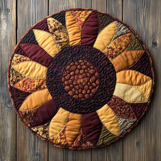 Sunflower Dreams WN2403108CL Quilted Round Mat