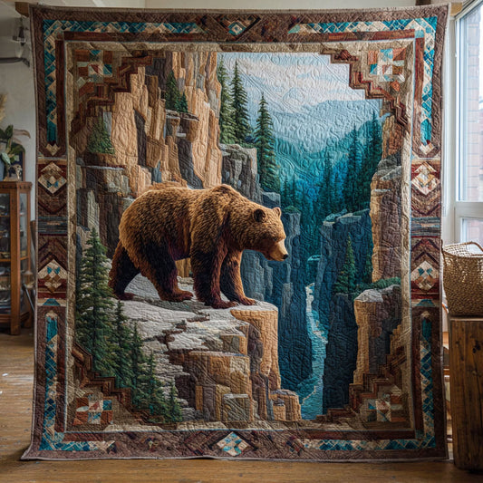 Mountain Bear Charm CW1001051CL Quilt