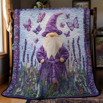 Purple Meadow Gnome WN3012017CL Quilt