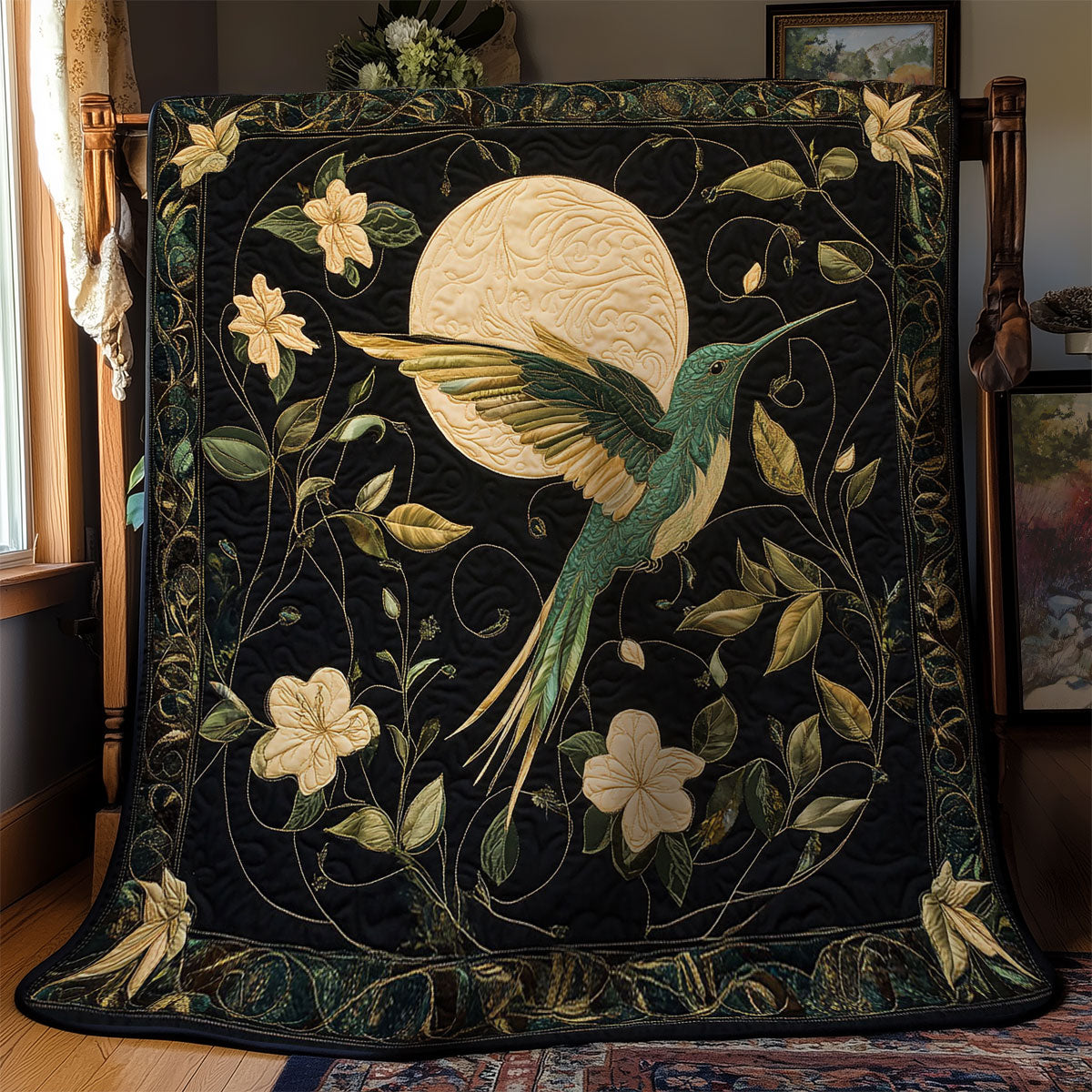 Hummingbird And Moon WY0503112CL Quilt